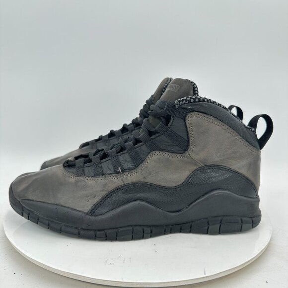 Vintage Nike Air Jordan X 10 Men Size 9 130209-001 Black Grey Shadow Shoe Taiwan - Picture 1 of 11